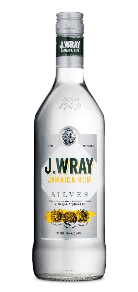 Silver Rum der Marke J.WRAY 40% 1l Flasche
