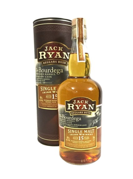 Single Malt Irish Whiskey der Marke Jack Ryan 15 Years Beggars Bush Sherry Cask 46% 0,7l Flasche