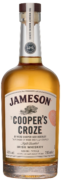 Irish Whiskey der Marke Jameson The Coopers Croze 43% 0,7l Flasche