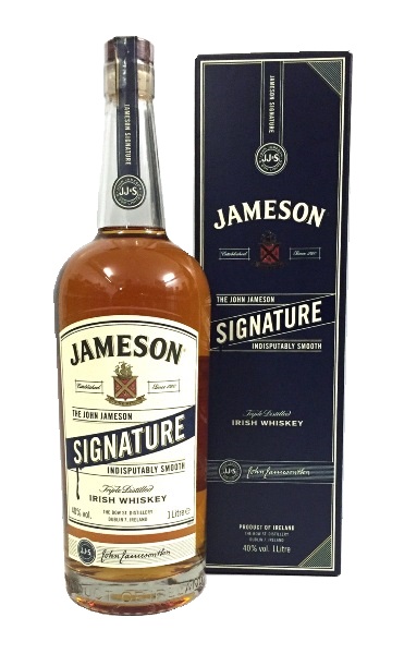 Irish Whiskey der Marke Jameson Signature Triple Distilled 40% 1l Flasche