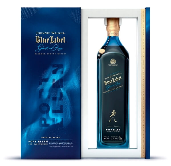 Blended Scotch Whisky der Marke Johnnie Walker Blue Label Ghost & Rare Port Ellen 43,8% 0,7l Flasche