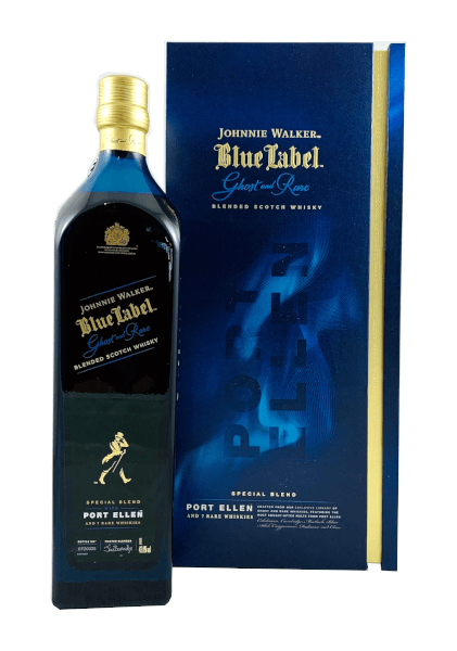 Blended Scotch Whisky der Marke Johnnie Walker Blue Label Ghost & Rare Port Ellen 43,8% 1,0l Flasche
