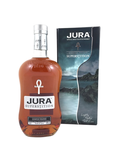 Single Malt Scotch Whisky der Marke Isle of Jura Superstition 43% 0,7l Flasche