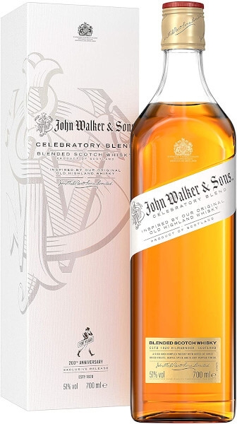 Blended Scotch Whisky der Marke Johnnie Walker & Sons Celebratory 51% 0,7l Flasche 
