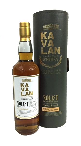 Single Malt der Marke Kavalan Solist ex-Bourbon Cask Strength 58,6% 0,7l Flasche