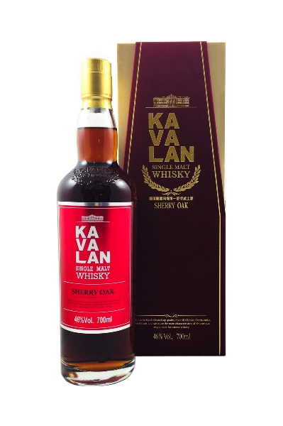 Single Malt Whisky der Marke Kavalan Sherry Oak 46% 0,7l Flasche