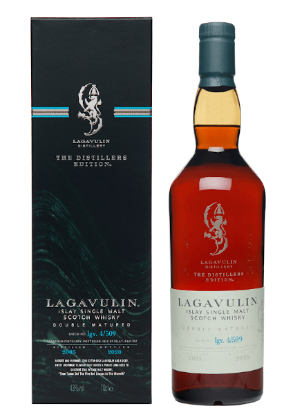 Single Malt Scotch Whisky der Marke Lagavulin Distillers Edition 2020/2005 43% 0,7l Flasche