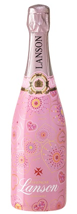 Champagner der Marke Lanson Rose Label Pink Edition 12,5% 0,75l Flasche
