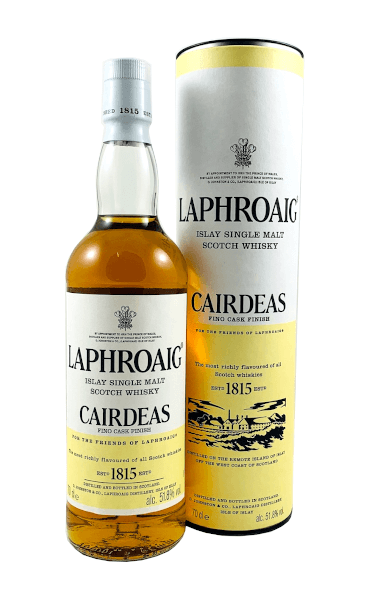 Single Malt Scotch Whisky der Marke Laphroaig Cairdeas Fino 51,8% 0,7l Flasche