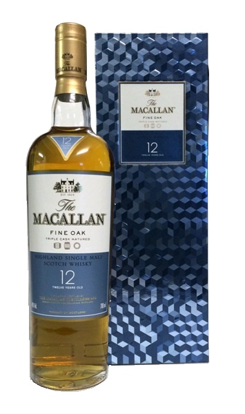Single Malt Whisky der Marke The Macallan Fine Oak 12 Jahre 40% 0,7l Flasche