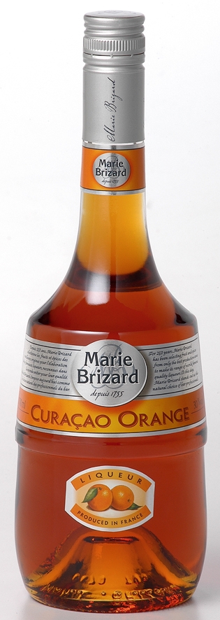 Curacao Orange Likör der Marke Marie Brizard 30% 0,7l Flasche