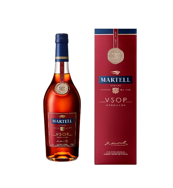 Cognac der Marke Martell VSOP 40% 0,7l Flasche