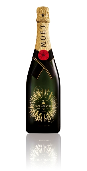 Champagner der Marke Moet & Chandon Bursting Bubbles 12% 0,75l Flasche