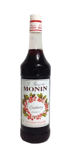 Cranberry Sirup der Marke Monin 1,0l Flasche