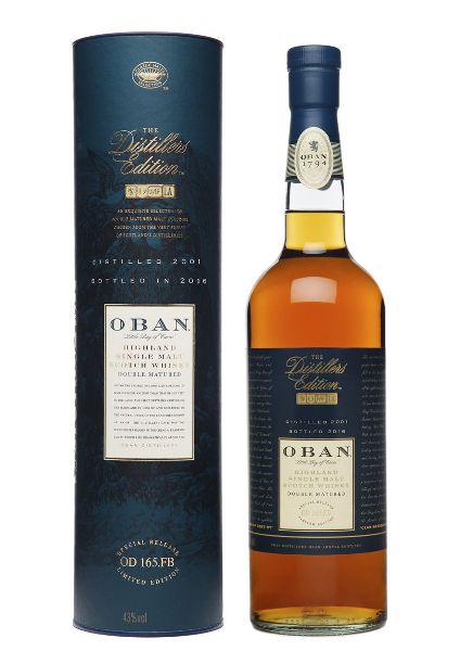 Distillers Edition der Marke Oban 2016/2001 43% 0,7l Flasche