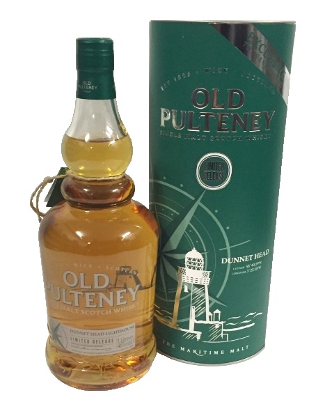 Single Malt Whisky der Marke Old Pulteney Dunnet Head Lighthouse 46% 1l Flasche