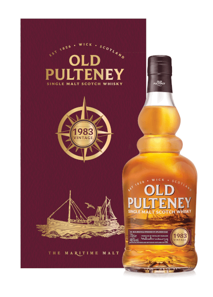 Single Malt Scotch Whisky der Marke Old Pulteney 1983 Vintage 46% 0,7l Flasche