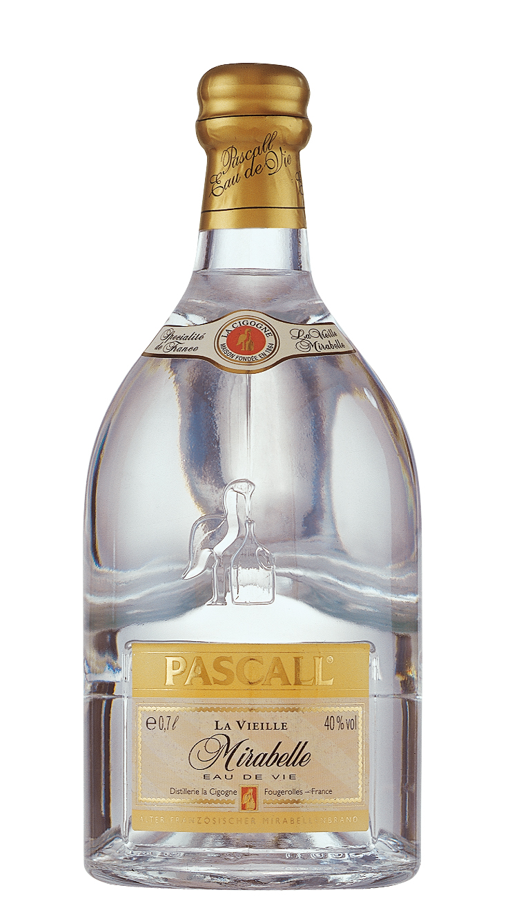 Mirabelle der Marke Pascall 40% 0,7l Flasche
