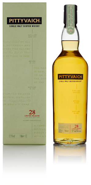 Single Malt Scotch Whisky der Marke Pittyvaich 28 Years Special Release 2018 52,1% 0,7l Flasche