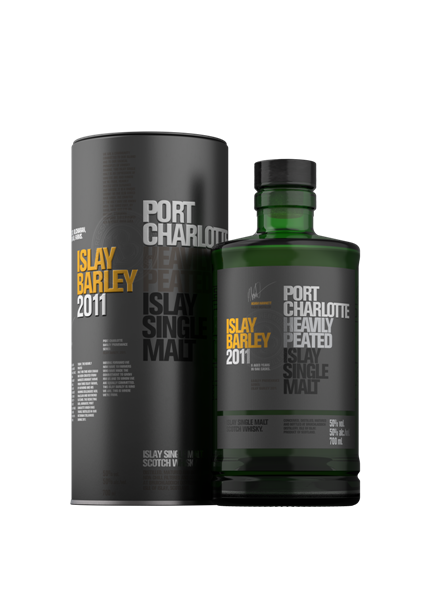 Single Malt Scotch Whisky der Marke Bruichladdich Port Charlotte Islay Barley 2011 50% 0,7l Flasche