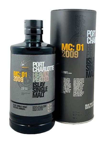 Single Malt Scotch Whisky Bruichladdich Port Charlotte MC:01 Vintage 2009 56,3% 0,7l Flasche