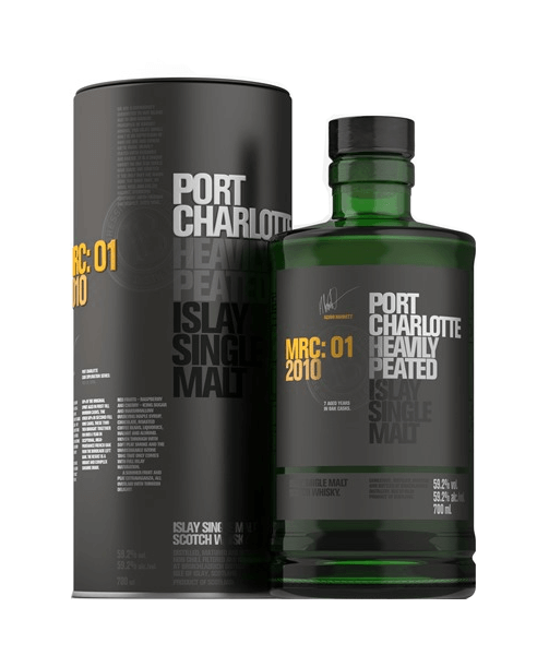 Single Malt Scotch Whisky Bruichladdich Port Charlotte  MRC:01. Vintage 2010 52,9% 0,7l Flasche