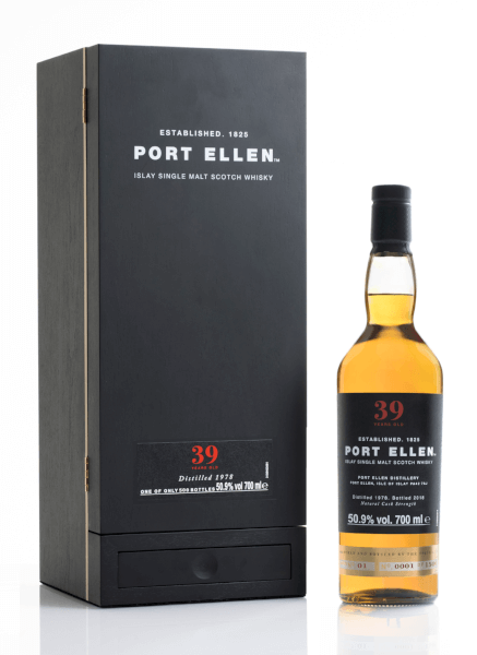 Single Malt Scotch Whisky der Marke Port Ellen 39 Years Untold Stories 50,9% 0,7l Flasche