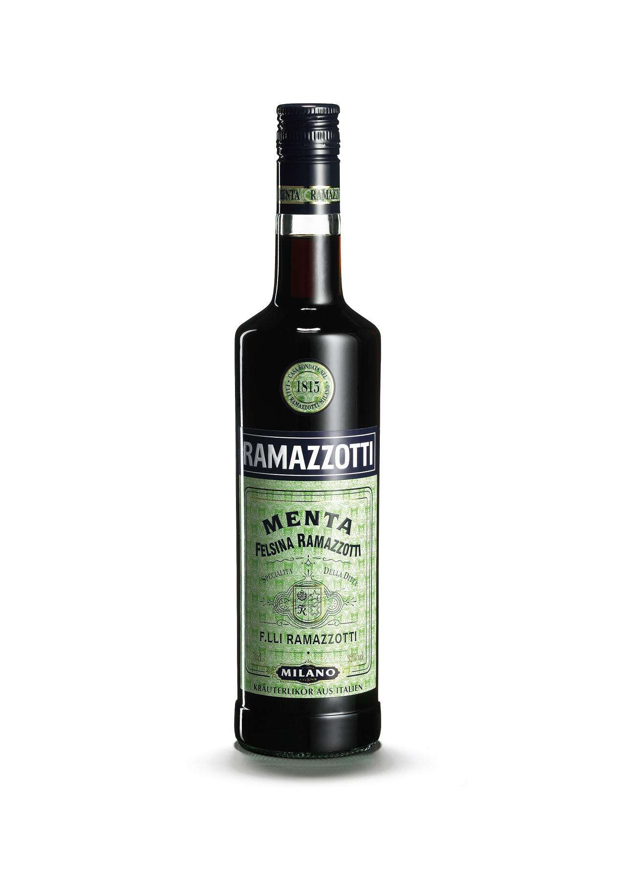 Amaro Menta Likör der Marke Ramazzotti 32% 0,7l Flasche
