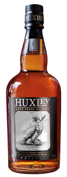 Blended American Whiskey der Marke Huxley 42% 0,7l Flasche