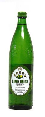 Lime Juice der Marke Roses 0,75l Flasche