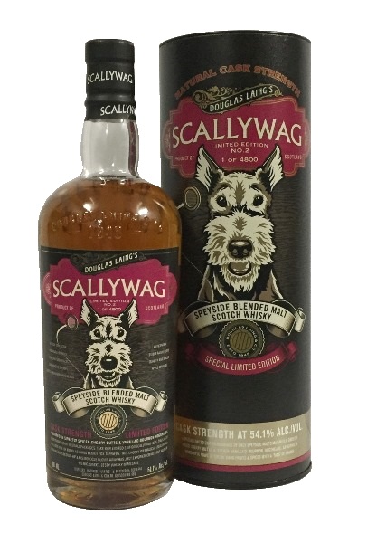 Blended Malt Scotch Whisky der Marke Scallywag Natural Cask Strength No.2 54,1% 0,7l Flasche