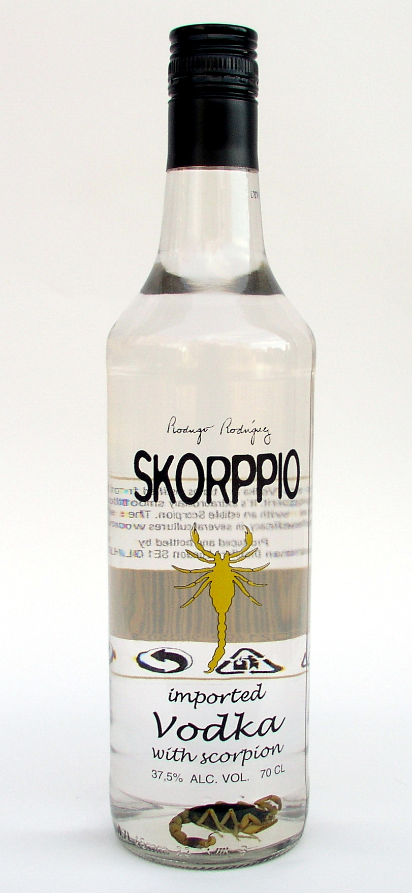 Vodka der Marke Skorppio 37,5% 0,7l Flasche