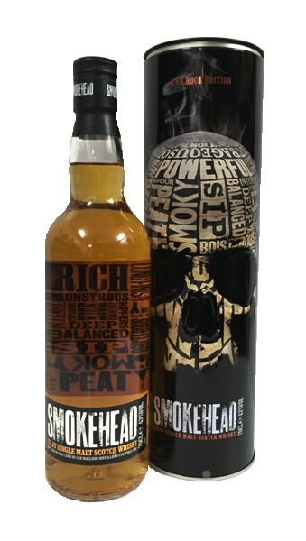 Single Malt Scotch Whisky der Marke Smokehead The Rock Edition 43% 0,7l Flasche