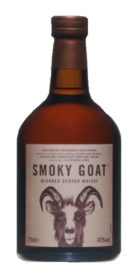 Blended Scotch Whisky der Marke Smoky Goat 40% 0,7l Flasche