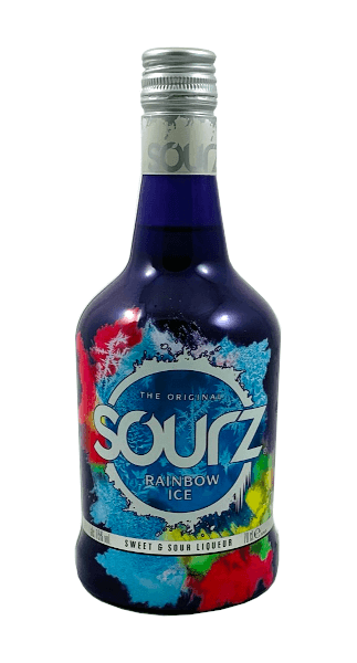 Rainbow Ice Likör der Marke Sourz 15% 0,7l Flasche