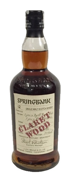 Single Malt Scotch Whisky der Marke Springbank 12 Years Claret Wood 54,4% 0,7l Flasche