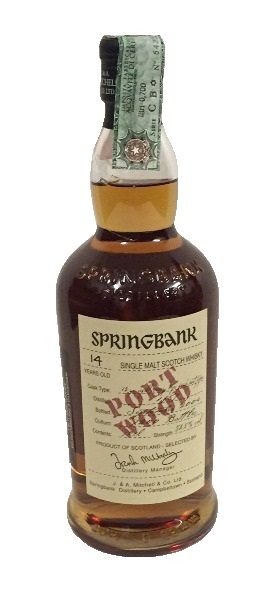 Single Malt Scotch Whisky der Marke Springbank 14 Years Port Wood 52,8% 0,7l Flasche