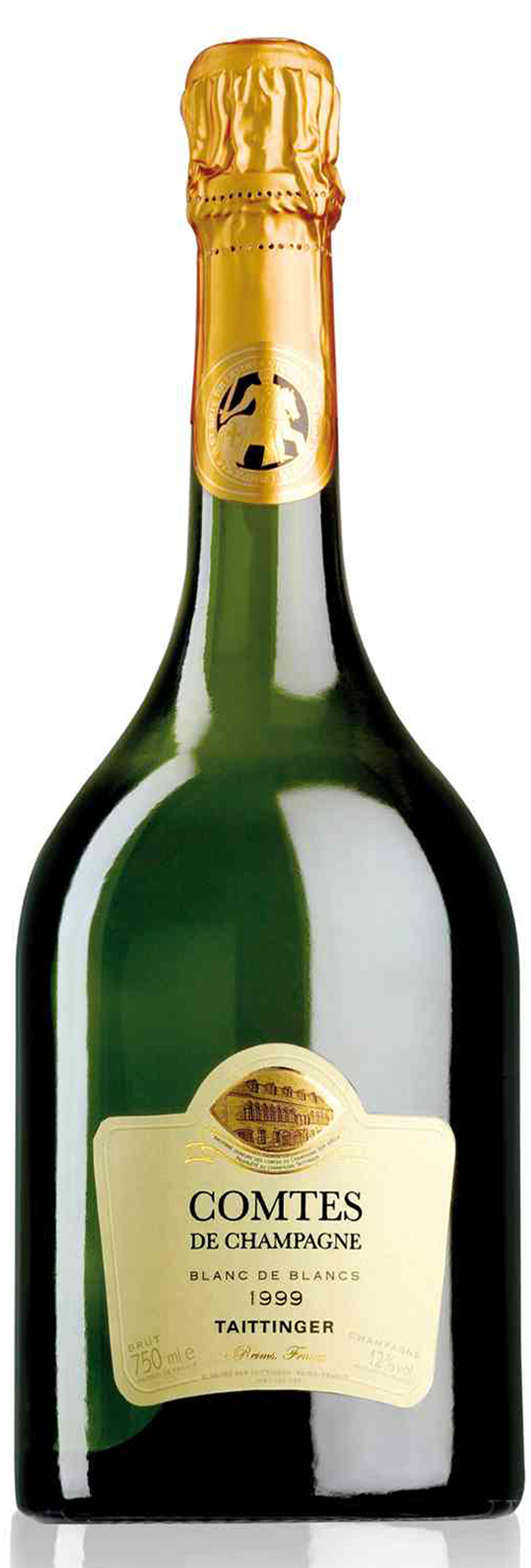 Champagner der Marke Taittinger Blanc de Blanc 2007 12% 0,75l Flasche