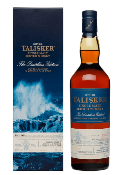 Single Malt Scotch Whisky der Marke Talisker Distillers Edition 2019/2009 45,8% 0,7l Flasche