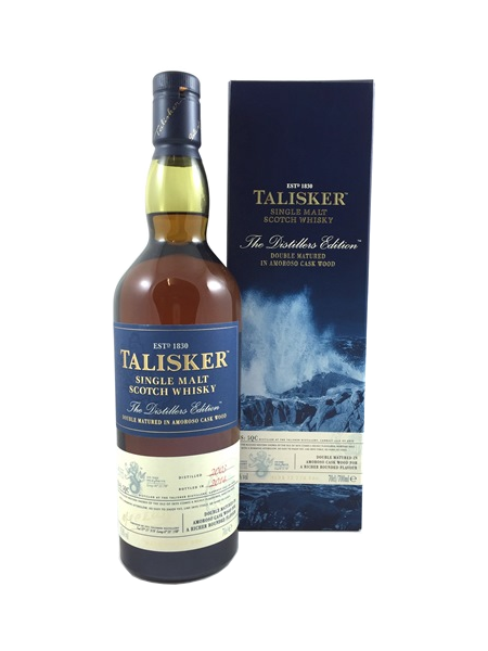 Single Malt Scotch Whisky der Marke Talisker Distillers Edition Skye 45,8% 0,7l Flasche