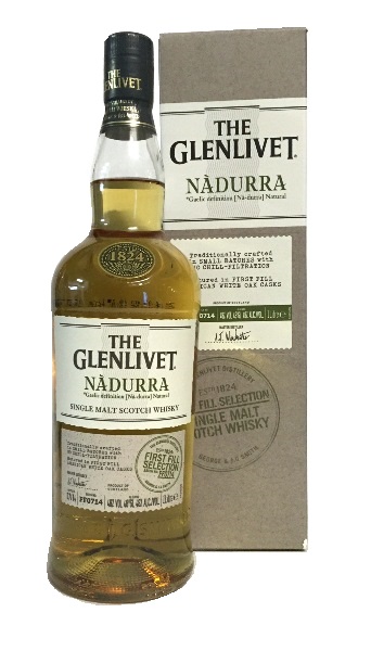 Single Malt Scotch Whisky der Marke The Glenlivet Nadurra First Fill 48% 1,0l Fl.