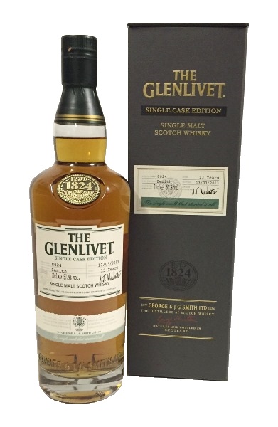 Single Malt Scotch Whisky der Marke The Glenlivet Single Cask 57,9% 0,7l Flasche