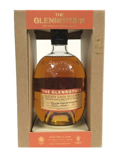 Single Malt Scotch Whisky der Marke The Glenrothes Sherry Cask Reserve 40% 0,7l Flasche