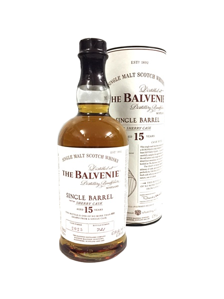 Single Malt Whisky der Marke Balvenie Single Barrel 15 Years Sherry Cask 47,8% 0,7l Flasche