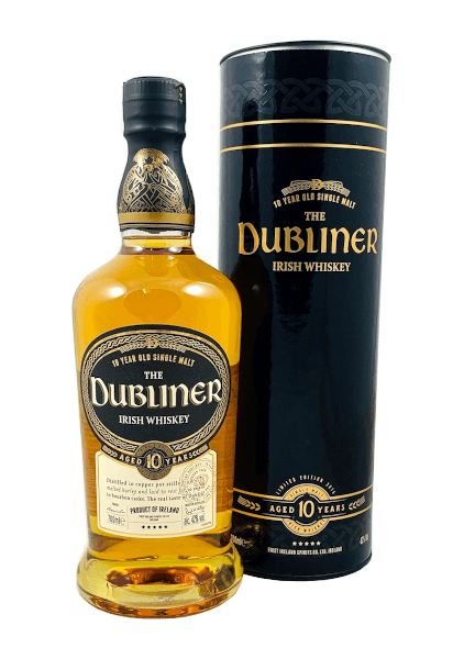 Irish Whiskey der Marke The Dubliner 10 Years 42% 0,7l Flasche