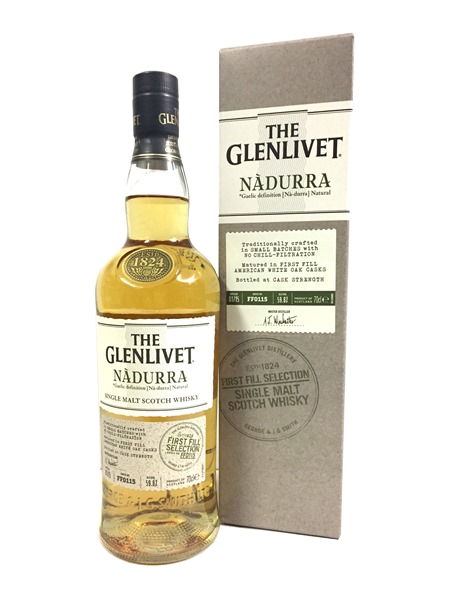 Single Malt Scotch Whisky der Marke The Glenlivet Nadurra First Fill 59,8% 0,7l Fl.