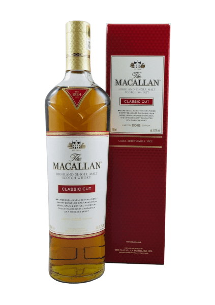 Single Malt Whisky der Marke The Macallan Classic Cut 2018 51,2% 0,7l Flasche