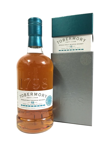 12 Jahre alter Single Malt Scotch Whisky der Marke Tobermory 46,3% 0,7l Flasche