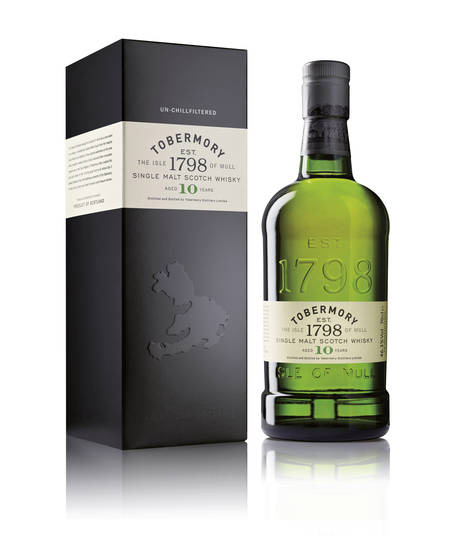 10 Jahre alter Single Malt Scotch Whisky der Marke Tobermory 46,3% 0,7l Flasche