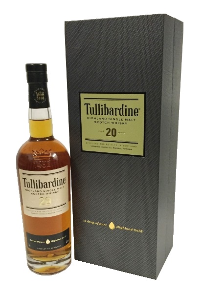Single Malt Scotch Whisky der Marke Tullibardine 20 Years 43% 0,7l Flasche